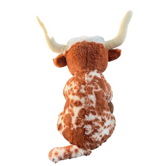 BUILD A BEAR BAB Longhorn Cow Plush Beating Heart with Jeans and Ball Cap - Picture 5 of 8
